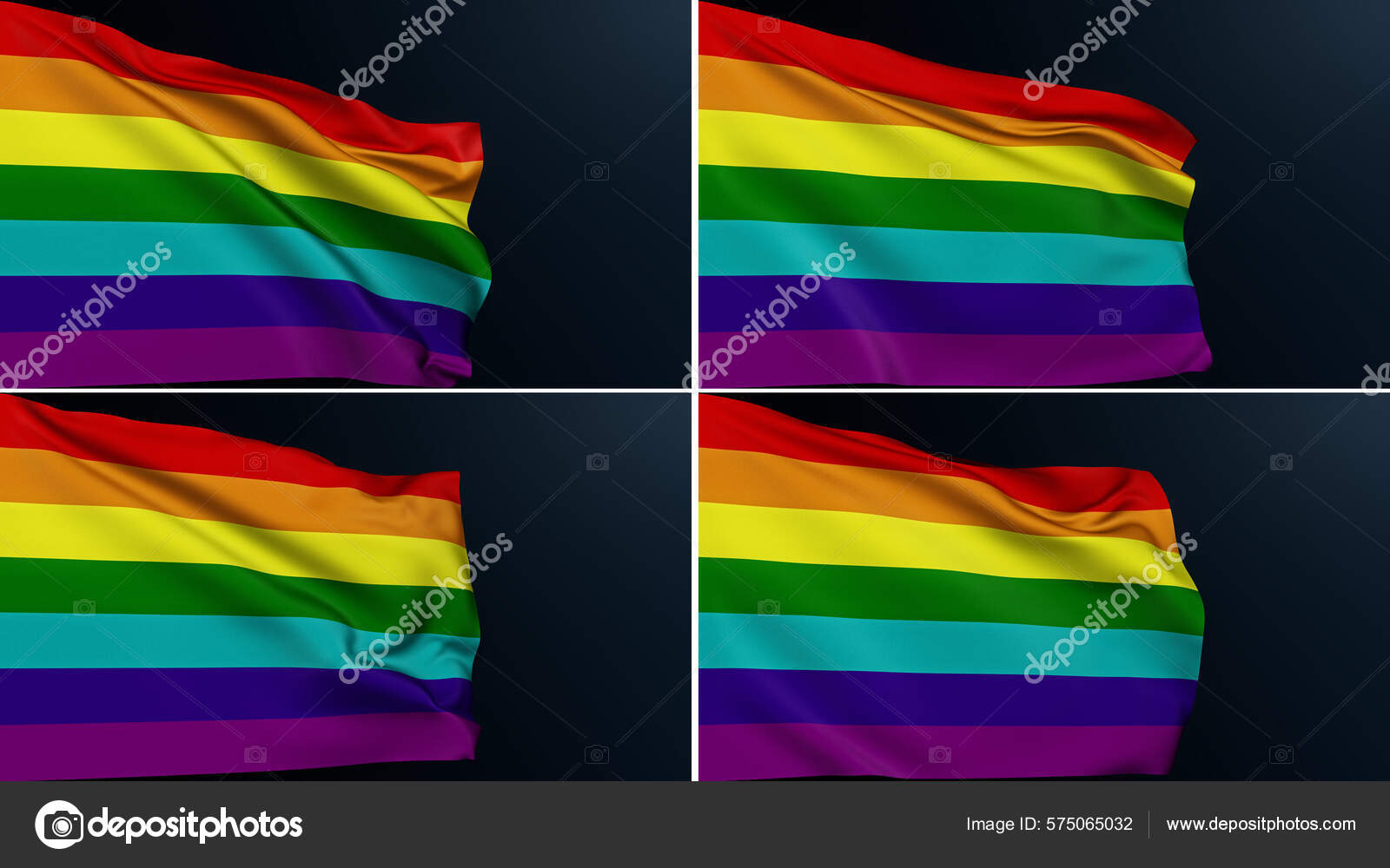Drapeau Gay Pride Tolérance Lgbt Soutien Diversité Collection D'arc Ciel  image libre de droit par golubovy © #575065032