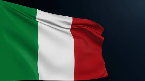 Bandeira Itália Assinatura Roma País Europeu Símbolo Patriótico Tricolor Nacional — Fotografia de Stock