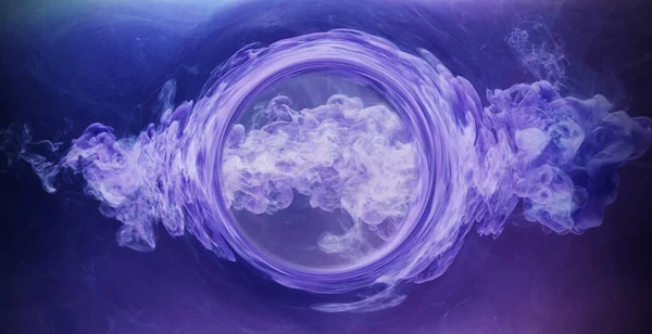 Ink Water Burst Fantasy Time Travel Portal White Paint Flow — Stock Photo, Image