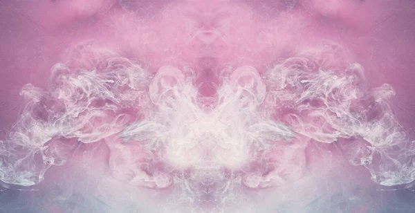 Tok Mlhy Fantasy Cloud Bílá Růžová Směs Fialového Plynu Kreativní — Stock fotografie