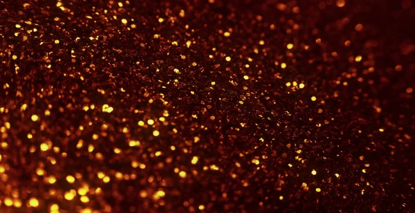 Glitter Achtergrond Sprankelende Lovertjes Bewegend Licht Gouden Gele Glinsterende Cirkels — Stockfoto