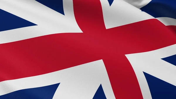 Bandiera Britannica Gran Bretagna Union Jack Cartello Londra Inglese Ufficiale — Foto Stock