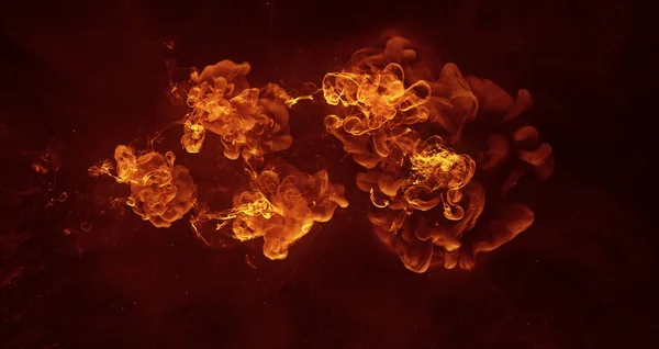 Ink water explosion. Burning toxic fumes effect. Abstract art background shot on Red Cinema camera 6k.