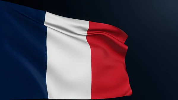 Bandeira Francesa Assinatura Paris País Europeu Símbolo Nacional Oficial Tricolor — Fotografia de Stock