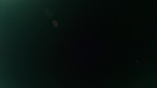 Universe Background Stardust Galaxy Night View Deep Black Sky Shiny — ストック動画