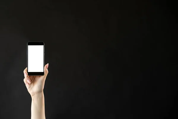 Mobil Teknoloji Dijital Bilgi Reklam Arkaplanı Beyaz Ekran Izole Edilmiş — Stok fotoğraf