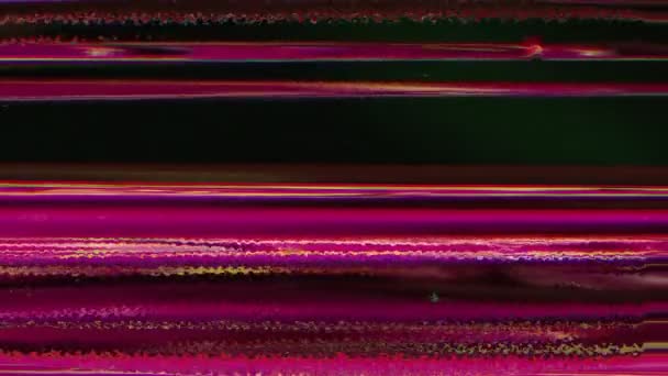 Vhs Glitch Textur Statisches Farbrauschen Überlagerung Von Artefakten Vibrationsverzerrung Auf — Stockvideo