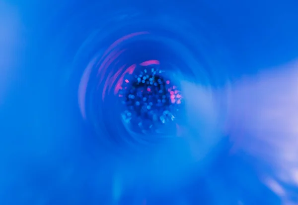 Rozmazané Neonové Světlo Pozadí Čočky Sci Satelitní Záření Rozostřené Ultrafialové — Stock fotografie