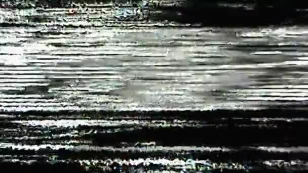 Retro Glitch Analog Noise Texture Vhs Damage Transition Overlay Black – stockvideo