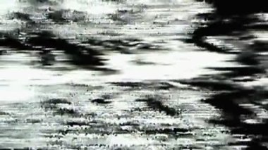 Analog hatası. VHS ses dokusu. Sinyal arızası geçiş kaplaması. Siyah beyaz titrek dalgalı objeler soyut sanat arkaplanı.