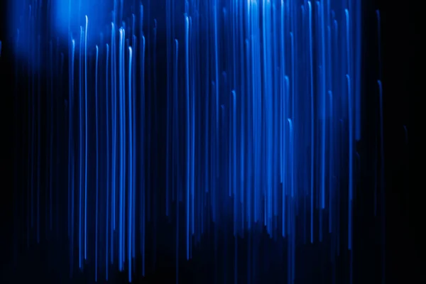 Defocused Neon Light Fluorescent Rays Sci Radiance Blur Navy Blue — Stockfoto