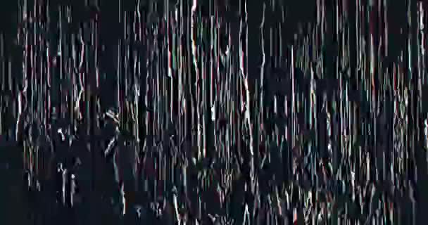 Computer Glitch Noise Digital Artifacts Damaged Flicker Transition Color Fuzzy — Stockvideo