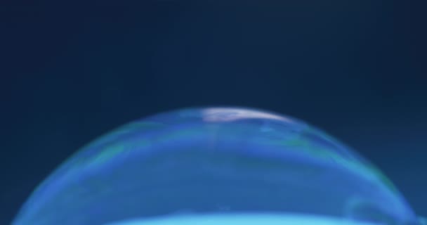 Soap Bubble Background Water Sphere Oil Foam Droplet Macro Iridescent — Video