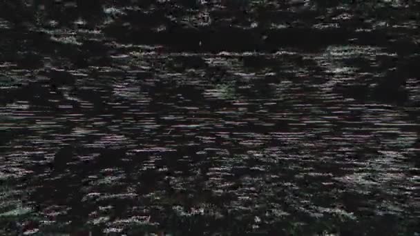 Tessitura Glitch Vhs Rumore Statico Sovrapposizione Transizione Verde Rosso Bianco — Video Stock