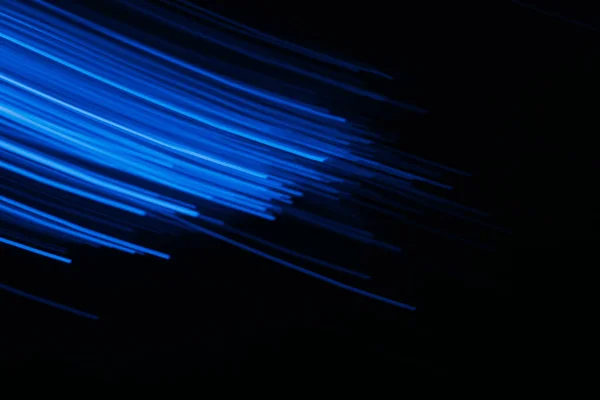 Defocused Neon Light Fluorescent Rays Sci Radiance Blur Navy Blue — ストック写真