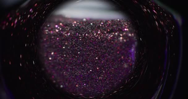 Glitter Vortex Blur Sequin Background Fantasy Hourglass Purple Pink Color — ストック動画