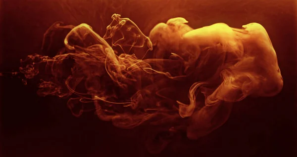 Ink Water Drop Color Fluid Shot Inferno Energy Blast Flame — Fotografia de Stock