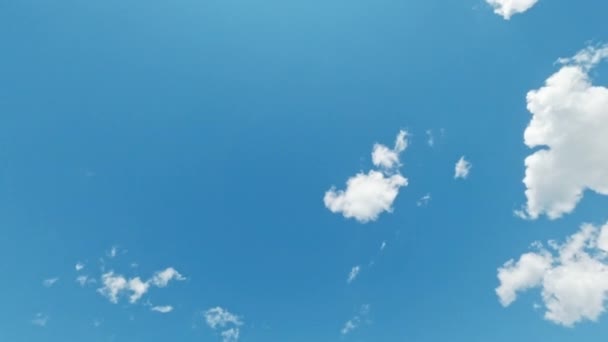 Clear Sky Dreamful Day Tranquil Mind Clean Blue Heaven Light — стоковое видео