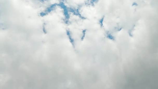 Cloudy Sky Nice Weather Ozone Magic White Fluffy Dense Clouds — Stockvideo