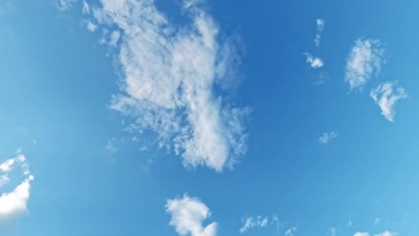 Sky Images Beautiful Day Aerial Meditation Clear Blue Heaven White — Stockvideo