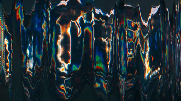 Neon Noise Background Digital Glitch Futuristic Distortion Defocused Blue Red — Stock fotografie