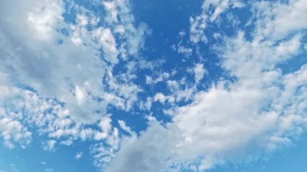 Sky Magic Beautiful World Aerial Meditation Clear Blue Heaven White — Stock Video