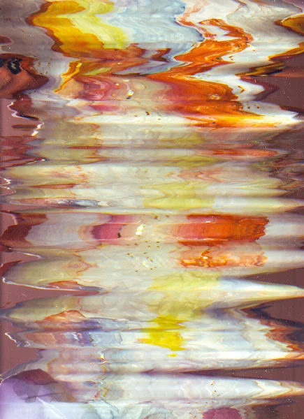 Color Noise Background Glitch Art Analog Distortion Orange White Brown — Stok fotoğraf