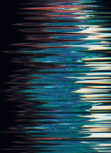 Glitch noise background. Digital artifacts. Electronic distortion. Red blue white color fuzzy vibration waves defect on dark black illustration abstract texture.