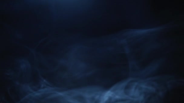 Текстура Туману Димовий Фон Інтро Прозора Хмара Парів Розфокусований Синій — стокове відео