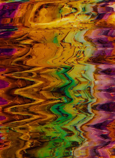 Color Noise Background Glitch Art Digital Defect Orange Green Purple —  Fotos de Stock