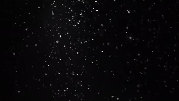 Blur Snow Texture Night Snowfall Winter Blizzard Defocused White Powder — Stok video