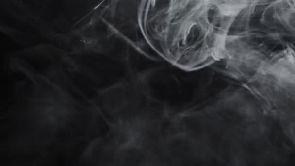 Дим Хмарний Рух Текстура Туману Перехідний Наклад Пожежний Смог Біла — стокове відео