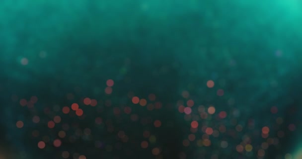 Bokeh Light Overlay Blur Sparkles Texture Glowing Sparks Defocused Verdigris — ストック動画