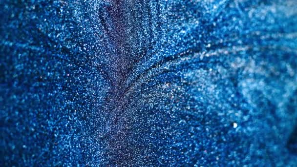 Vertical Video Particles Background Glitter Fluid Sparkles Flow Defocused Blue — Stok video