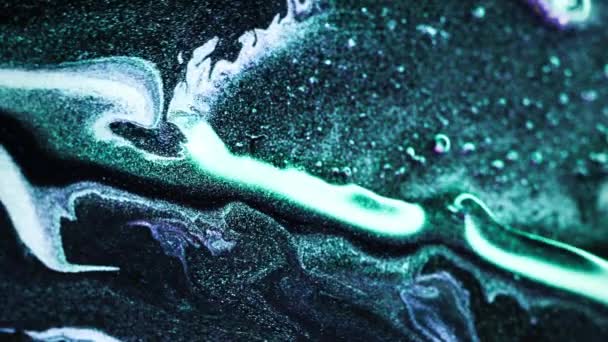 Vertical Video Shiny Fluid Motion Glitter Texture Shimmering Wave Defocused — Vídeo de Stock