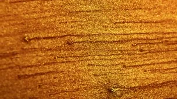 Вертикальне Відео Золота Текстура Піску Блискуча Рідина Світлові Частинки Течуть — стокове відео