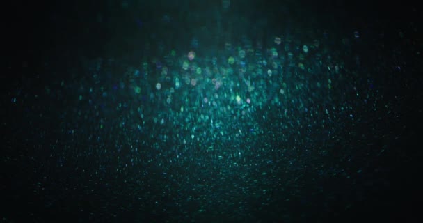 Particles Background Blur Glitter Texture Shiny Circles Water Reflection Defocused — Vídeo de Stock