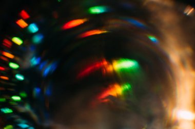 Bulanık çok renkli mercek parlıyor. Soyut sanat geçmişi. Galaksi tasarımı.