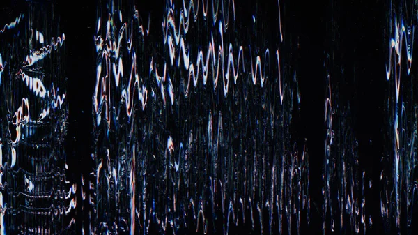 Цифровий Глюк Шум Текстури Електронні Спотворення Синій Фіолетовий Білий Колір — стокове фото