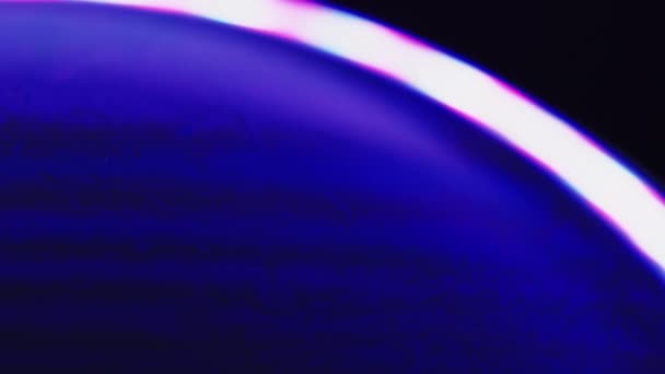 Săpun Albastru Magia Becului Lumea Macro Luminoase Neon Partea Fluidă — Videoclip de stoc