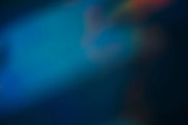 Διαρροή Φωτός Θολούρας Φακός Ακτίνες Μπόκε Οπτική Ακτινοβολία Defocused Μπλε — Φωτογραφία Αρχείου