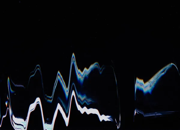 Θορυβώδης Θόρυβος Υφή Παραμόρφωσης Ψηφιακό Ελάττωμα Μπλε Πορτοκαλί Λευκό Χνουδωτά — Φωτογραφία Αρχείου