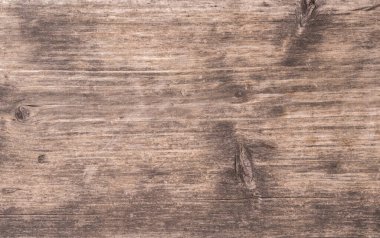 Ahşap arka plan. Eski bir doku. Kahverengi tahta. Çizikli Grunge rustik masa yüzeyi ve metin logosu için kopyalama alanı.