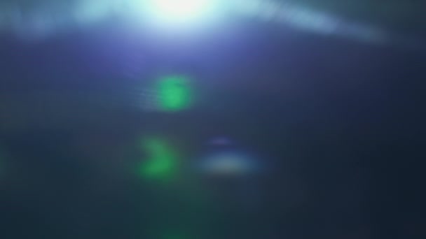 Defocused Lens Flare Dark Abstract Art Background Blur Light Flow — Stock Video