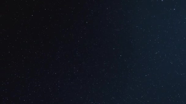 Rymdtimelapse Nattskyn Universums Magiska Djupt Mörk Teleskopisk Kosmos Område Med — Stockvideo