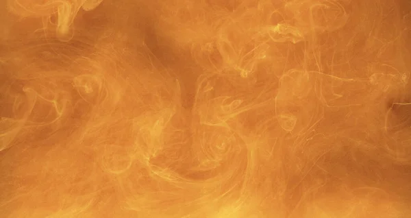 Nuvem Fumo Colorida Textura Água Tinta Fluxo Vapor Laranja Amarelo — Fotografia de Stock