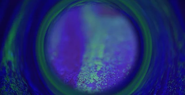 Blur Neon Glow Frame Background Fluorescent Radiance Defocused Blue Green — Stock Photo, Image
