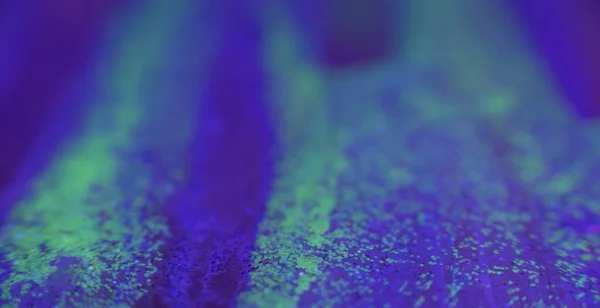 Defokussierte Farbglühen Fluoreszierender Hintergrund Pailletten Textur Verwischen Neon Blau Grün — Stockfoto