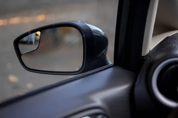 View Interior Car Side Mirror Rear View Car — Stock Photo, Image