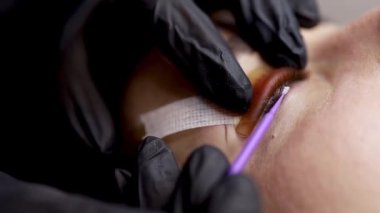 Gözlerdeki silia tabakası usta, mikro fırçaların yardımıyla kirpikleri düzeltir.